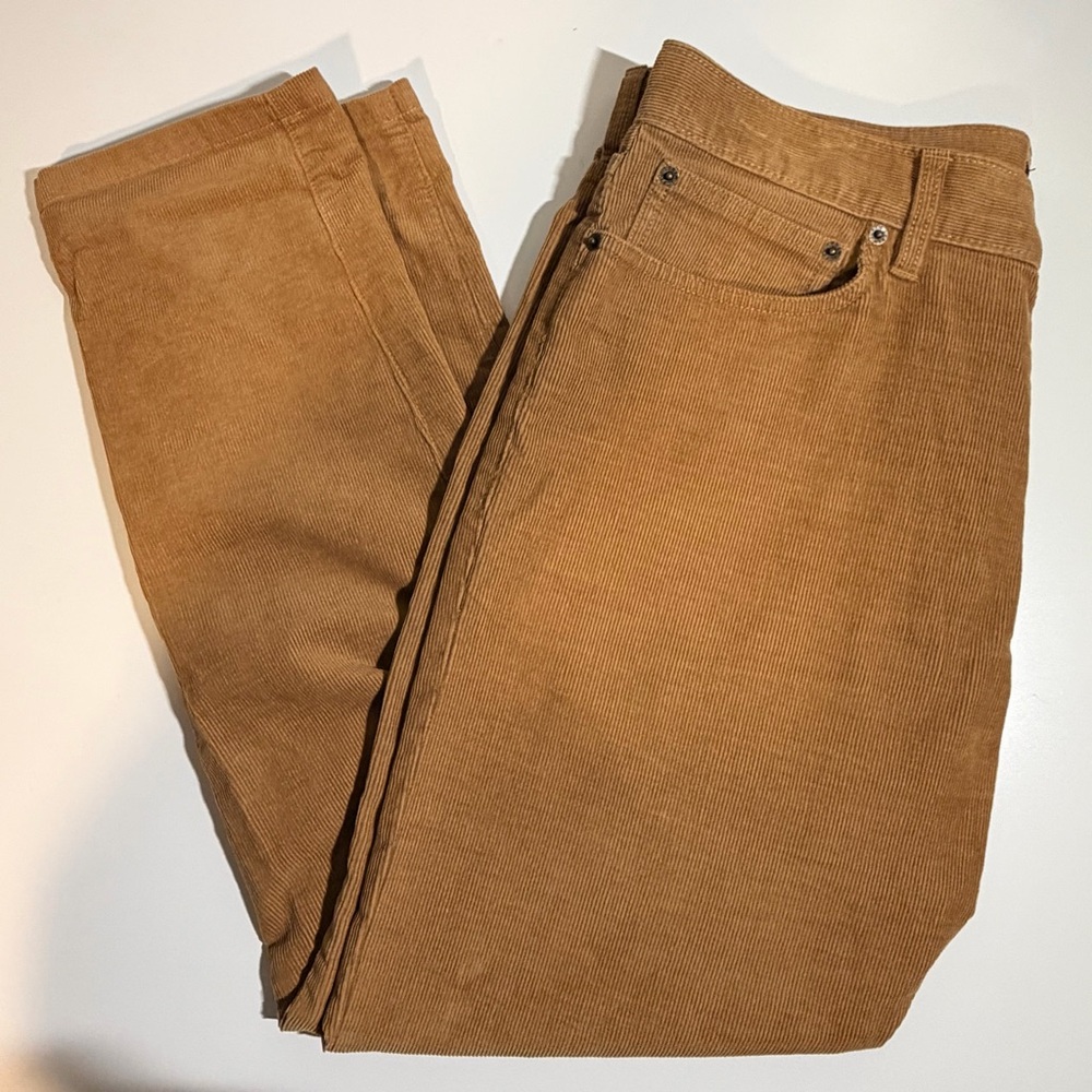 J. Crew Mens Straight-fit five-pocket pant in stretch corduroy size 32 x 30